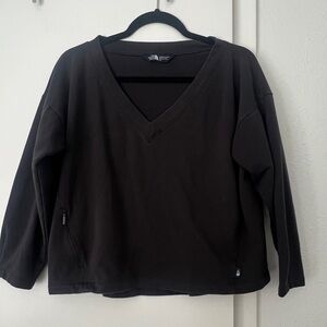 The North Face Charcoal V-Neck Pullover